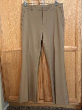 Banana Republic Sculpted Stretch Bootcut Trousers – Tan | Size 4 | Workwear